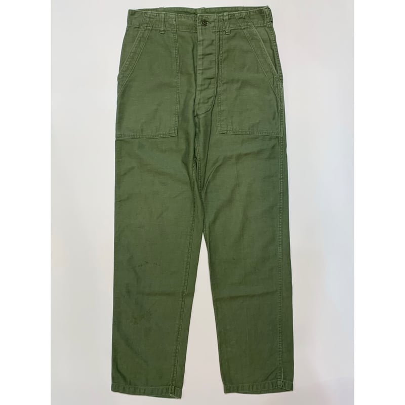 64s US ARMY OG-107 COTTON SATEEN BAKER PANTS Si 64s US ARMY OG-107 COTTON SATEEN BAKER PANTS Si