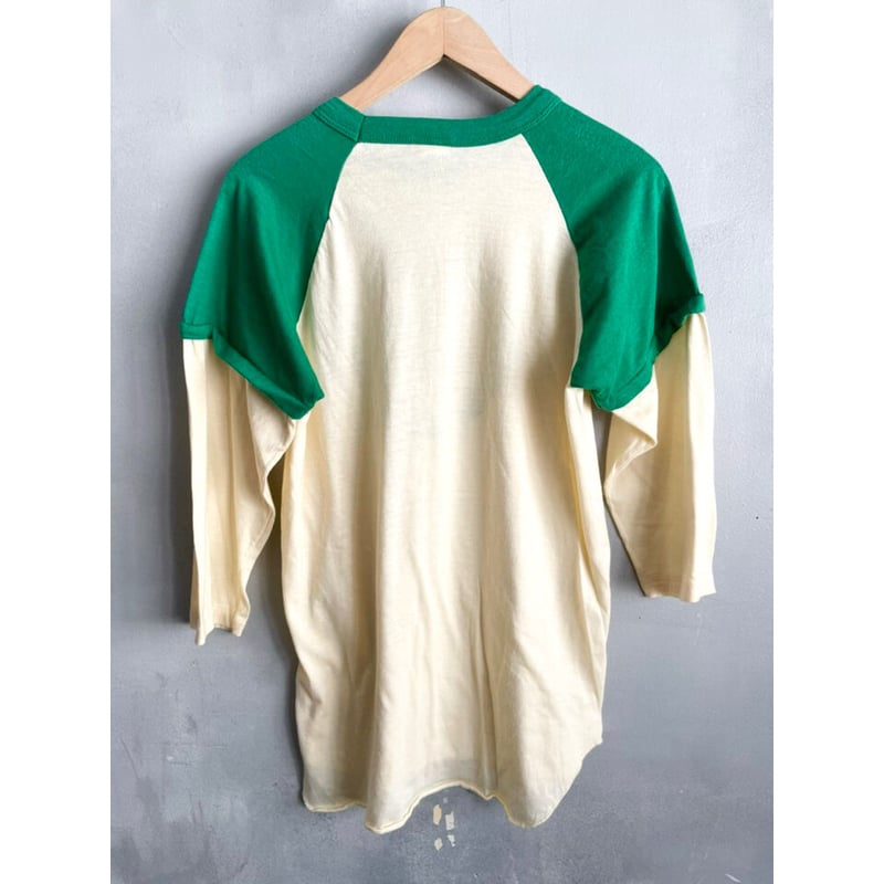70s BOSTON CELTICS Raglan Sleeve Tee MADE IN U