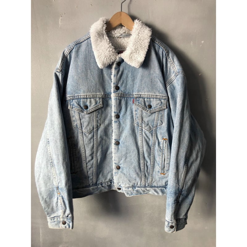 90s Levi's 70609 DENIM BOA JACKET Size L | KORDS