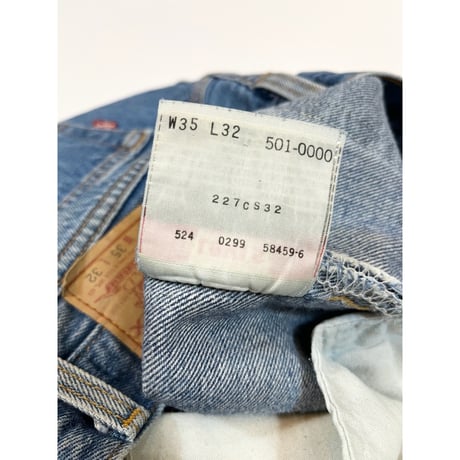 90s Levi’s 501 DENIM PANTS MADE IN USA🇺🇸 Size W35L32→W34L29