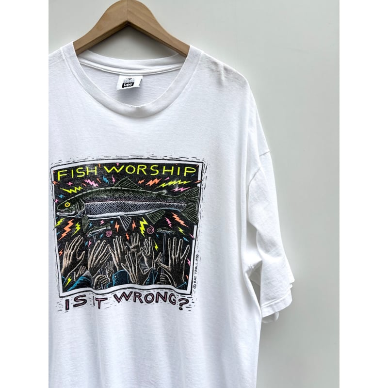 90s RAY TROLL ART Tee MADE IN USA🇺🇸 Size XL | K