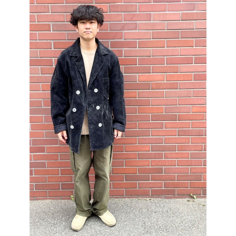 80s EIKO DOUBLE BREASTED CORDUROY WORK JACKET 🇩 80s EIKO DOUBLE BREASTED CORDUROY WORK JACKET 🇩