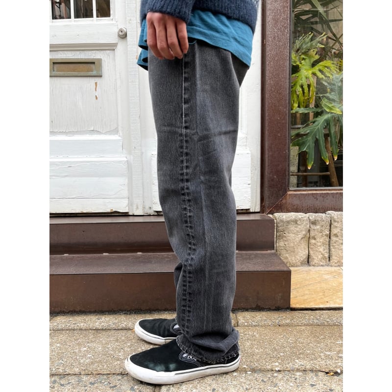 00s Levi's 501-0660 BLACK DENIM PANTS MADE IN U