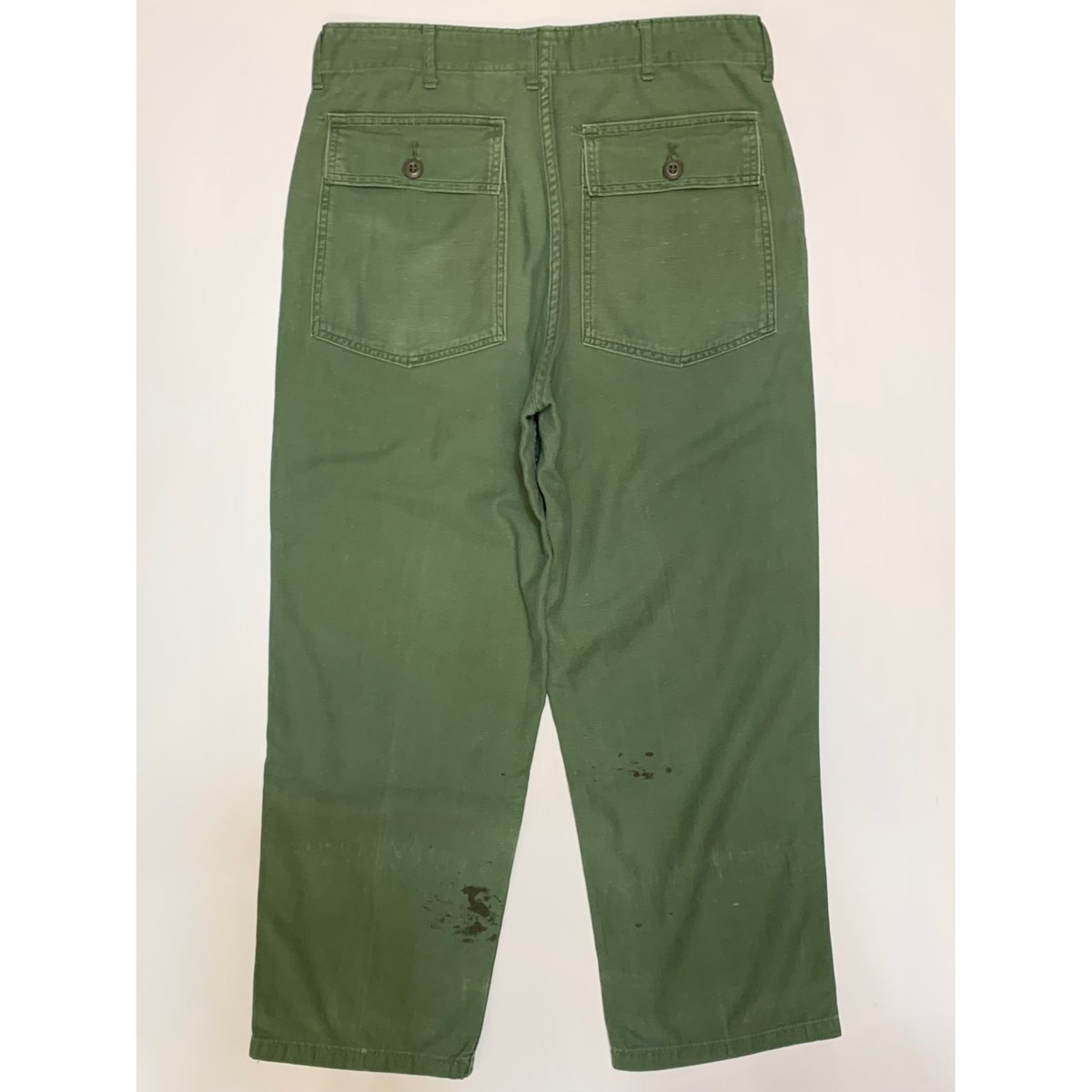 か*様 60s OG107 ベイカーパンツ 表記32×31 60s US ARMY OG-107 COTTON SATEEN BAKER PANTS Si