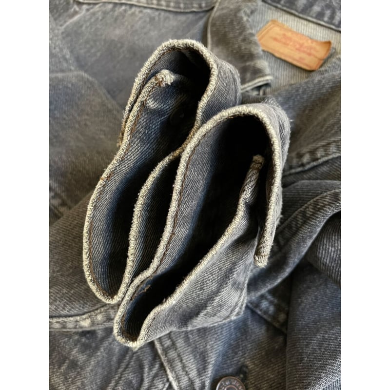 80s Levi's 70506 BLACK DENIM JACKET MADE IN USA
