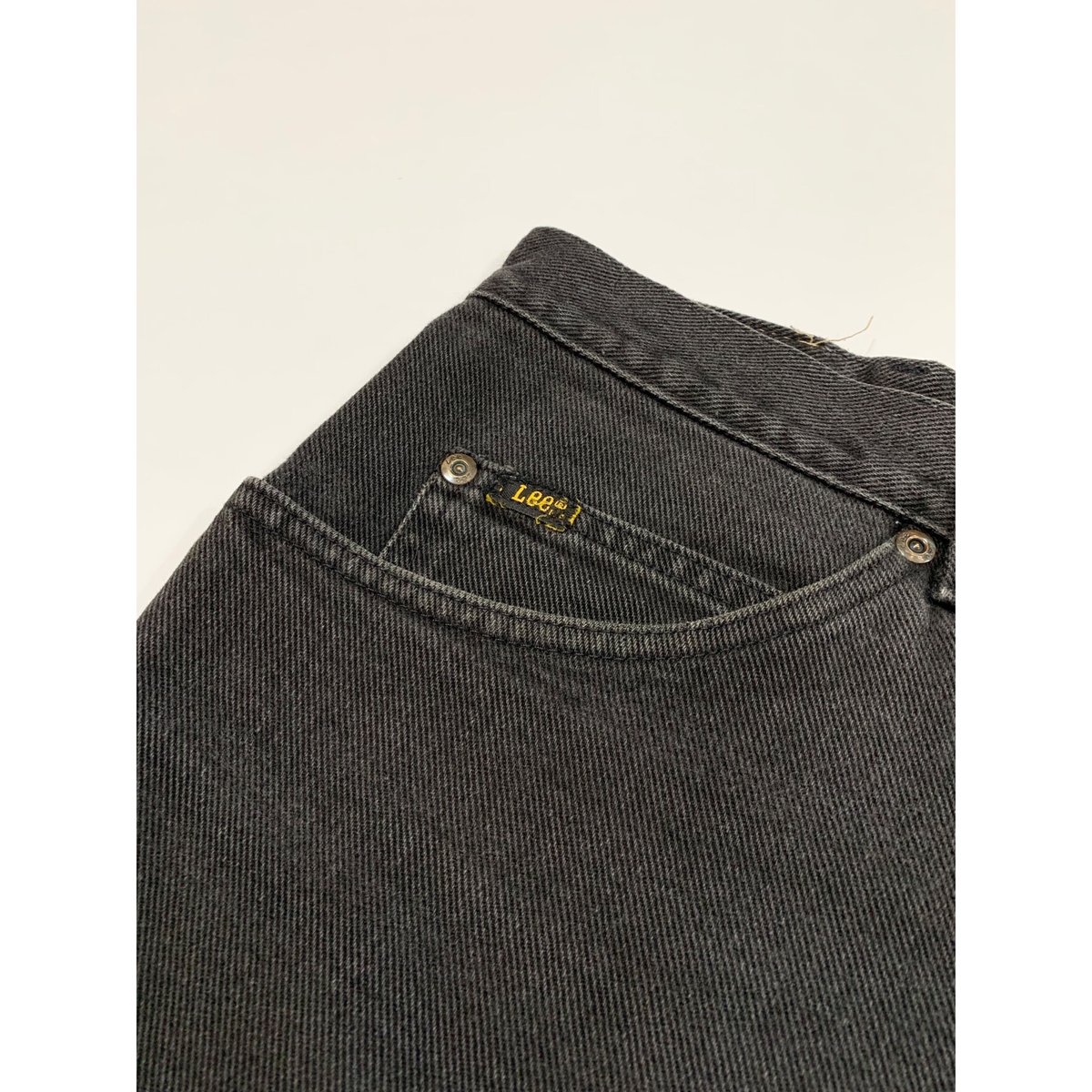 90s Lee 200 BLACK DENIM PANTS Size W36L30→W36L2