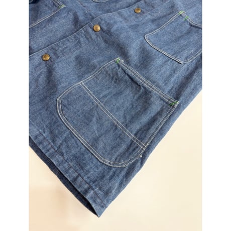 70s KEY "IMPERIAL" DENIM COVERALL Size 42