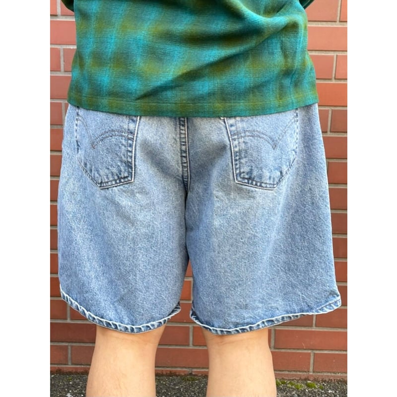 90s Vintage Levi’s Silvertab Baggy Short Vintage Levis Silver Tab Boxy Denim Shorts Size 14 Baggy Y2K