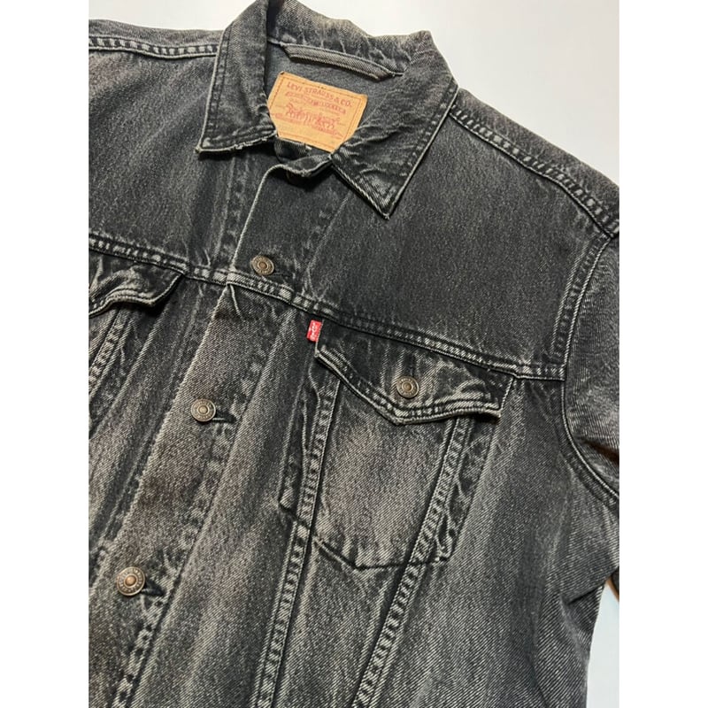 90s Levi's 75525-0260 BLACK DENIM JACKET MADE I