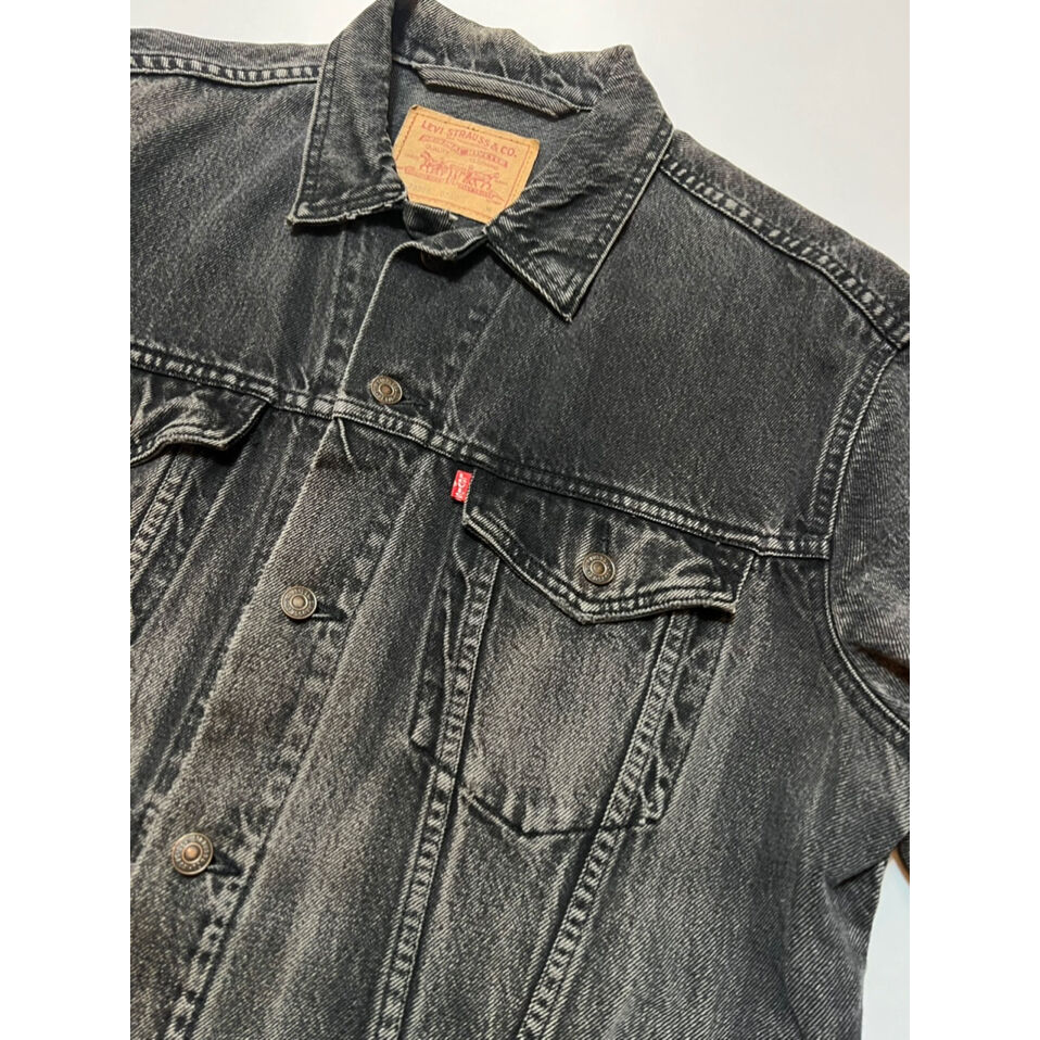 90s Pado Black Denim Design Blouson