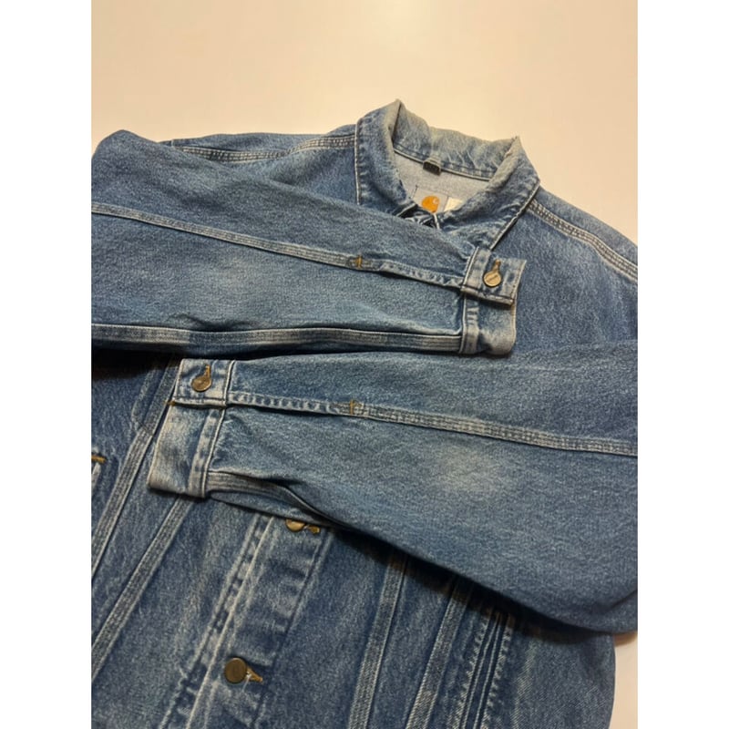 90s carhartt DENIM TRACKER JACKET MADE IN USA 🇺 90s carhartt DENIM TRACKER JACKET MADE IN USA 🇺