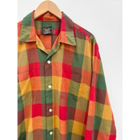 70s SEARS OPEN COLLAR SHIRT Size L