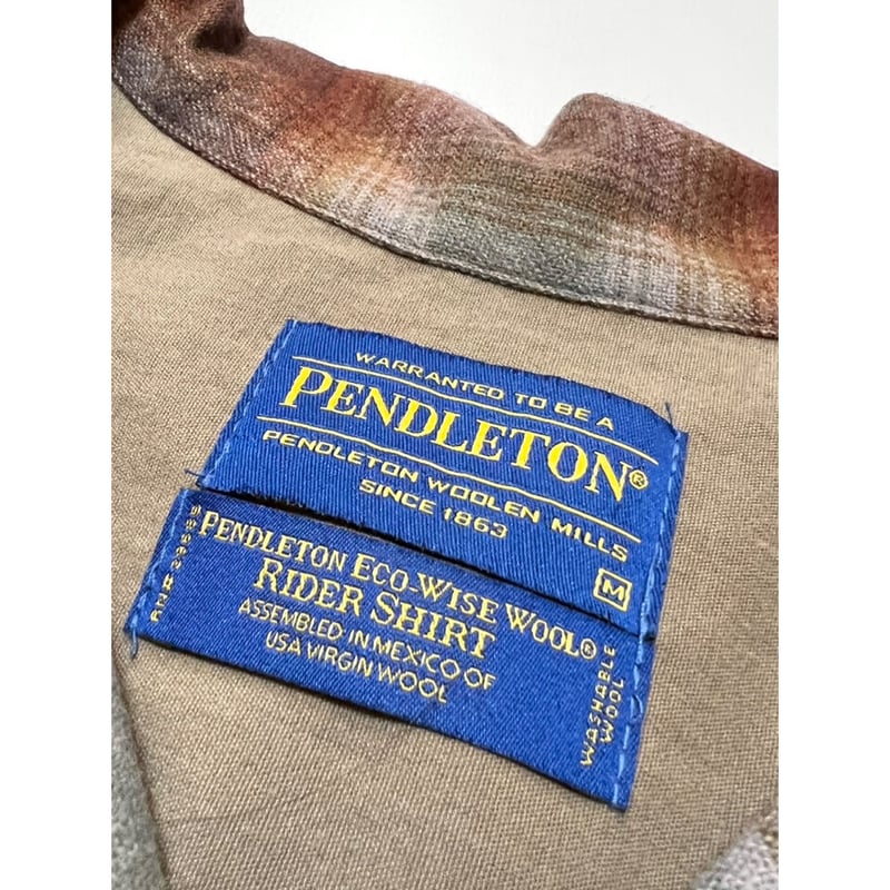 90〜00s PENDELTON WOOL RIDER SHIRT Size M | KORDS