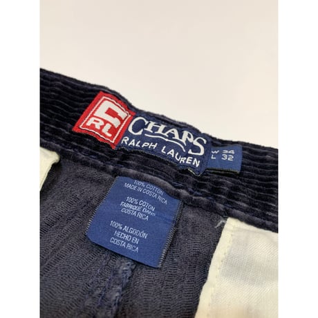 90s CHAPS Ralph Lauren CORDUROY PANTS Size W34L32→W33L31