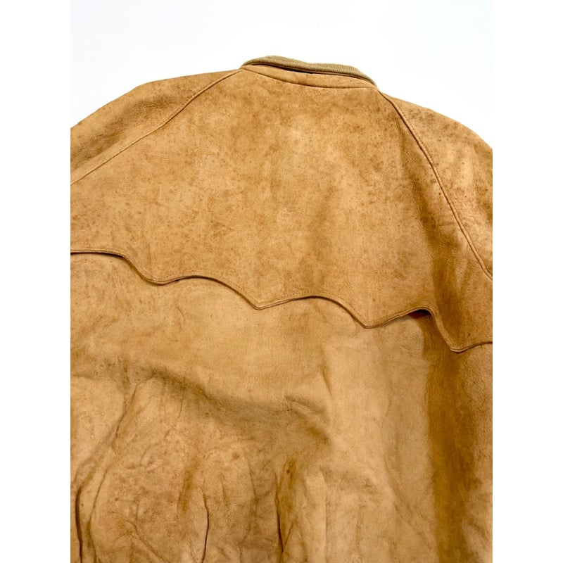 80s L.L.Bean LAMB SUEDE HARRINGTON JACKET Size