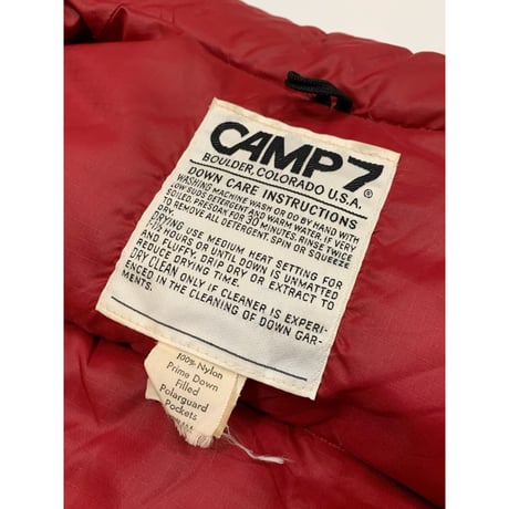 80s CAMP7 DOWN VEST Size M