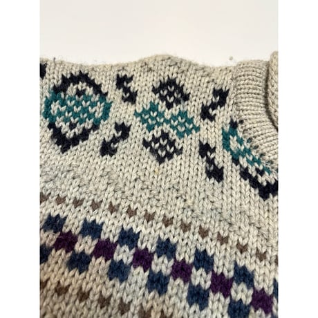 80s L.L.BEAN "ROLL NECK" WOOL SWEATER Size L
