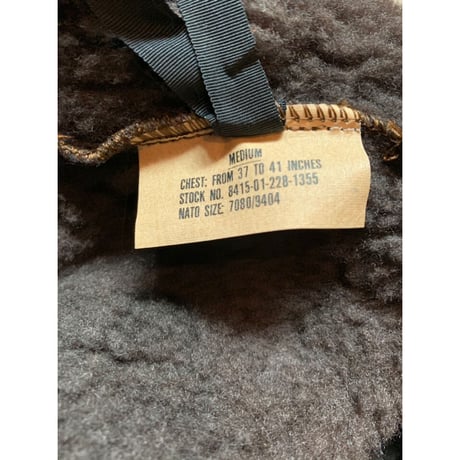 87s US ARMY ECWCS GEN1 FLEECE LINER PILE JACKET Size MEDIUM
