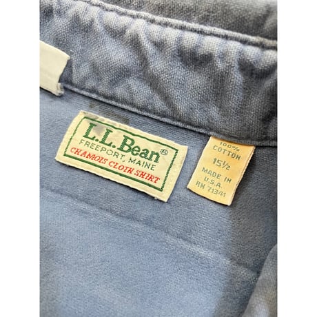 80s L.L.Bean CHAMOIS CLOTH SHIRT MADE IN USA 🇺🇸 Size 15 1/2
