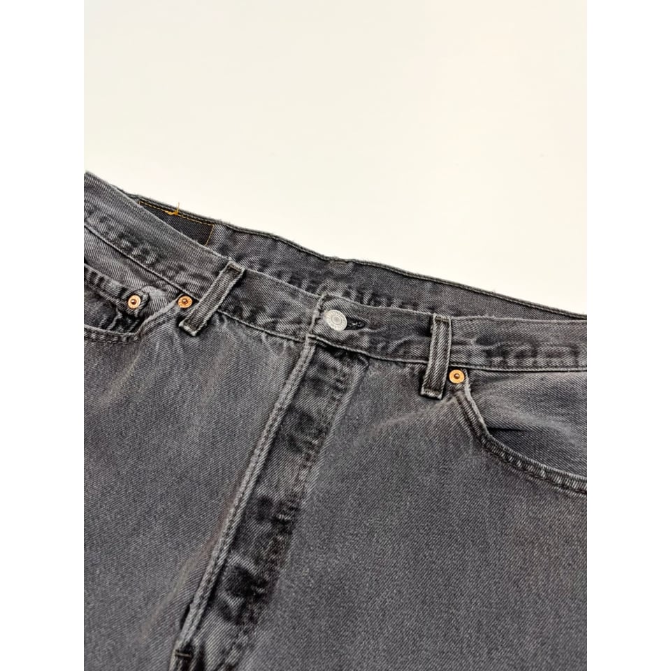 00s Levi's 501-0660 BLACK DENIM PANTS MADE IN U