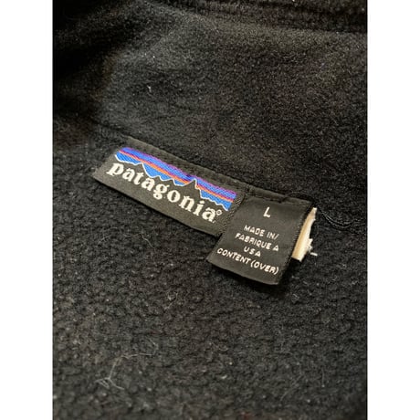 90s Patagonia "BLACK" FLEECE VEST MADE IN USA 🇺🇸 Size L