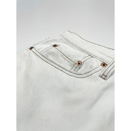 90s Levi’s 501 WHITE DENIM PANTS MADE IN USA 🇺🇸 Size W32L30→W32L29
