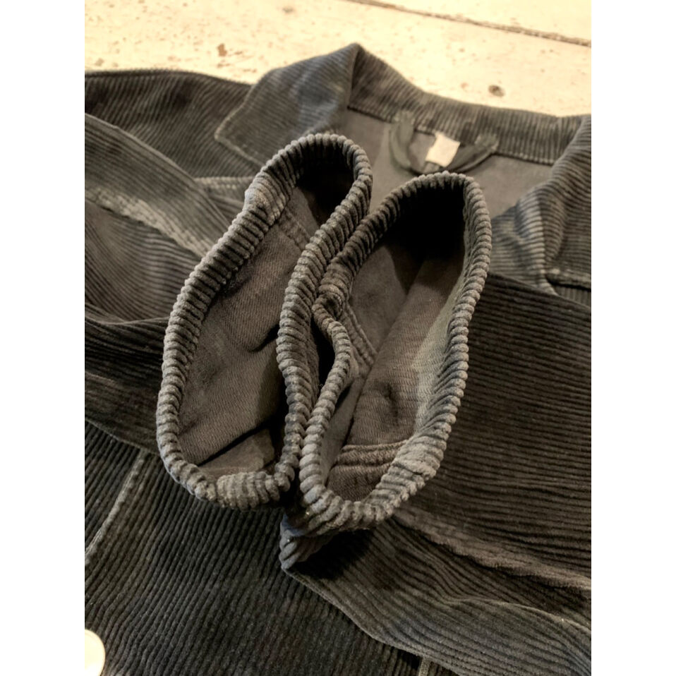 80s GERMANY WORK DOUBLE BREASTED CORDUROY WORK  