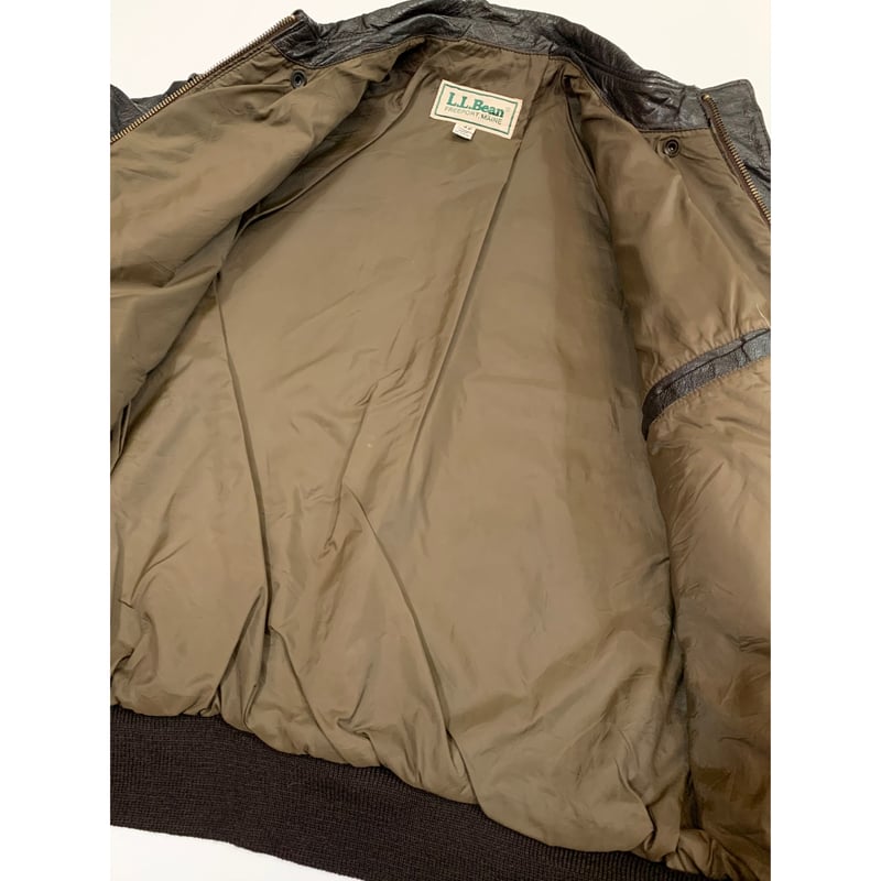 80s L.L.Bean A-2 TYPE LEATHER JACKET MADE IN US 80s L.L.Bean A-2 TYPE LEATHER JACKET MADE IN US