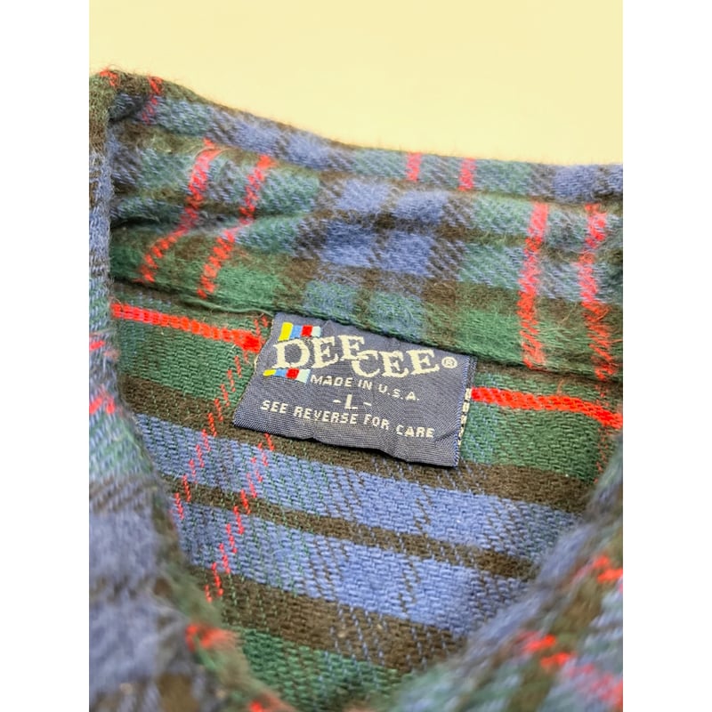 80s DEE CEE FLANNEL SHIRT MADE IN USA🇺🇸 Size L