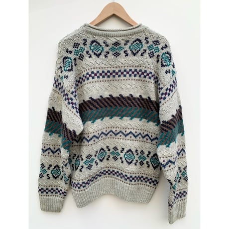 80s L.L.BEAN "ROLL NECK" WOOL SWEATER Size L