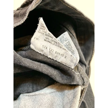 90s Levi’s 501-0185 BLACK DENIM PANTS MADE IN USA 🇺🇸 Size W32L34→W32L33