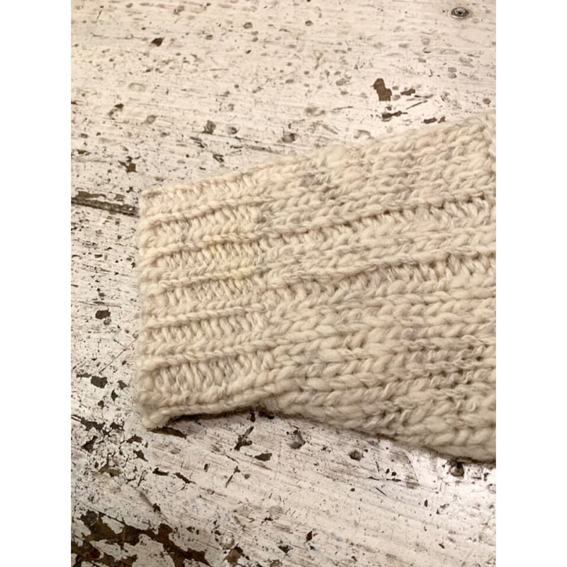 西ドイツ製　70s knit Vintage 60-70S Horse Pattern Cowichan Wool Chunky Knit