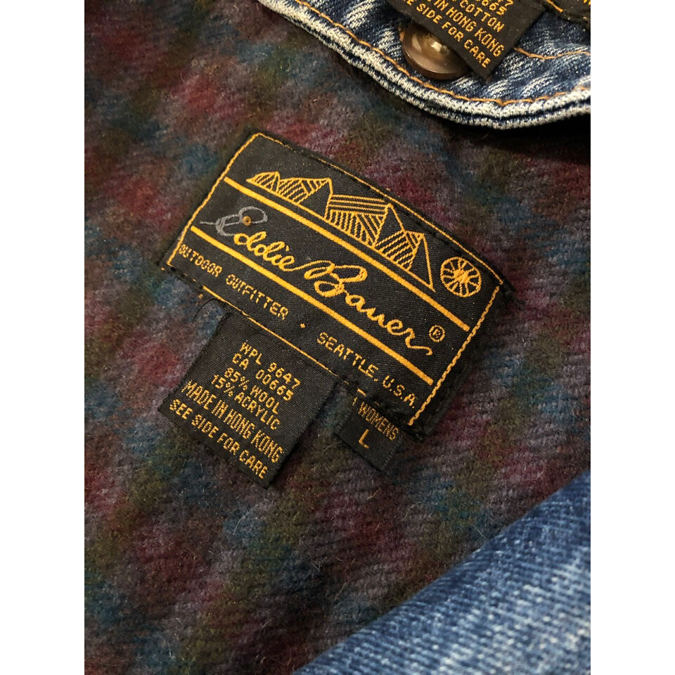 70s 80s Eddie Bauer デニムジャケット 2nd 3rd 黒タグ 70s 80s Eddie Bauer デニムジャケット 2nd 3rd 黒タグ