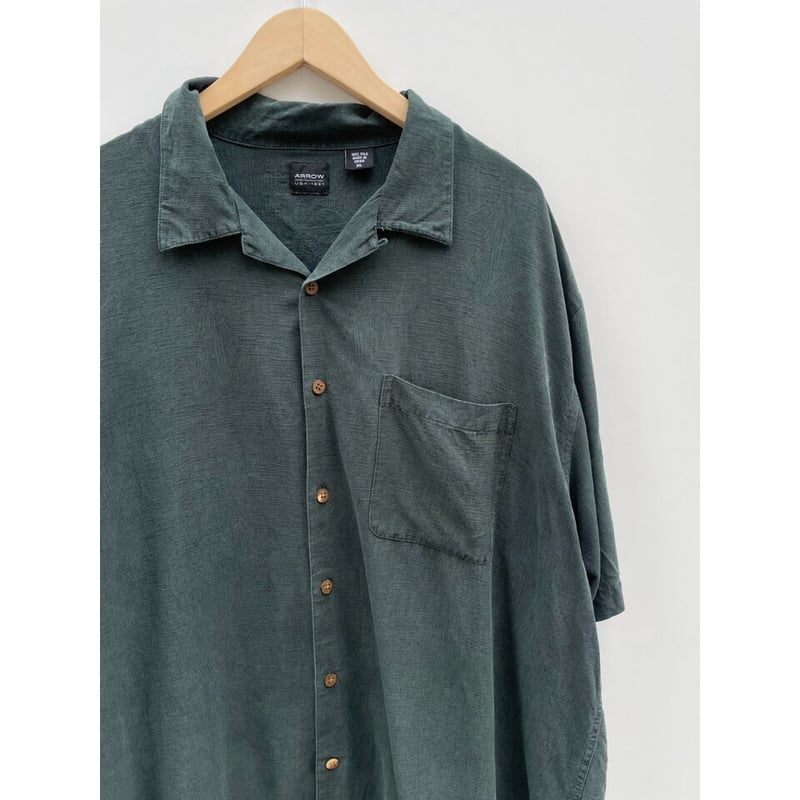 90s ARROW SILK OPEN COLLAR SHIRT Size XL | KORD
