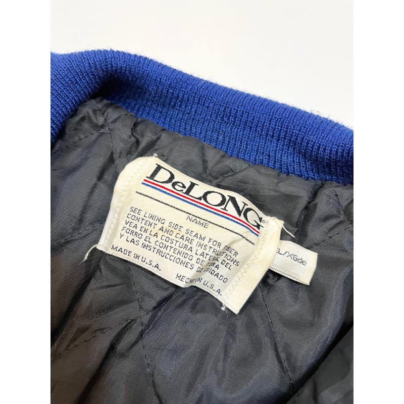 90s DeLONG VARSITY JACKET MADE IN USA 🇺🇸 Size X