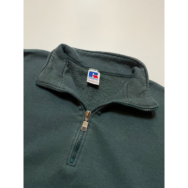 90s RUSSELL ATHLETIC HALF ZIP SWEAT MADE IN US