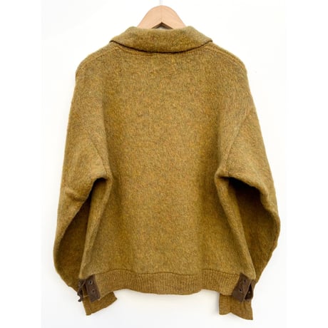 50s "MOHAIR" RACE UP SWEATER Size L