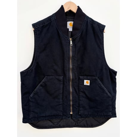 00s carhartt "BLACK" DUCK VEST Size L