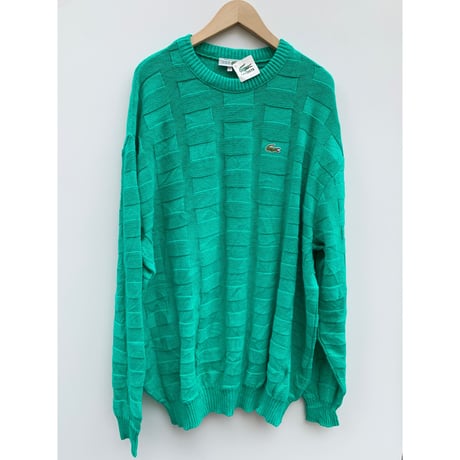 70s LACOSTE "DEAD STOCK"COTTON KNIT MADE IN FRANCE 🇫🇷 Size XL
