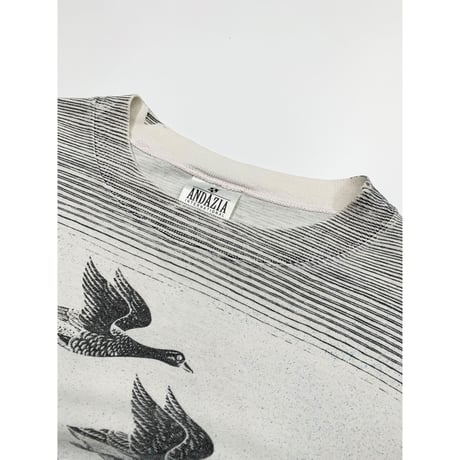 90s M.C.Escher Overall Pattern Art Tee MADE IN USA 🇺🇸 Size XL
