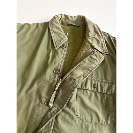 80s US NAVY A-2 DECK JACKET Size LARGE程