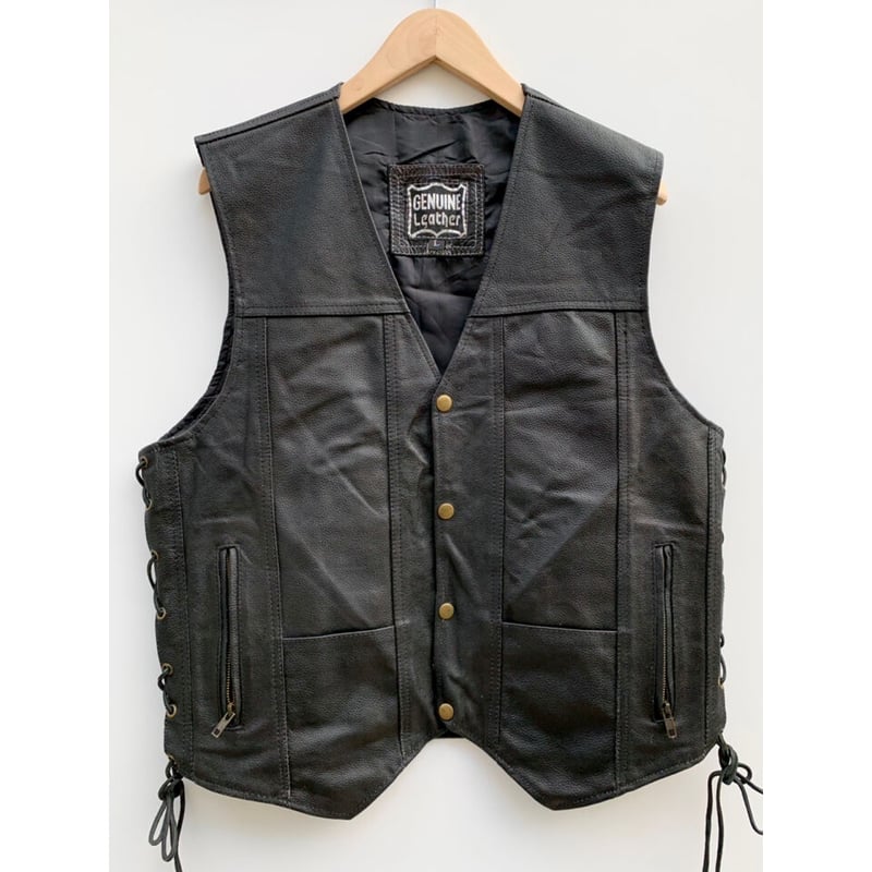 80s LEATHER VEST Size L | KORDS