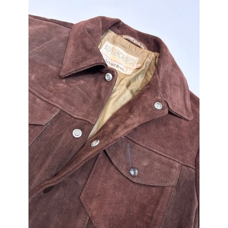 70〜80s Schott SUEDE TRACKER JACKET Size 42