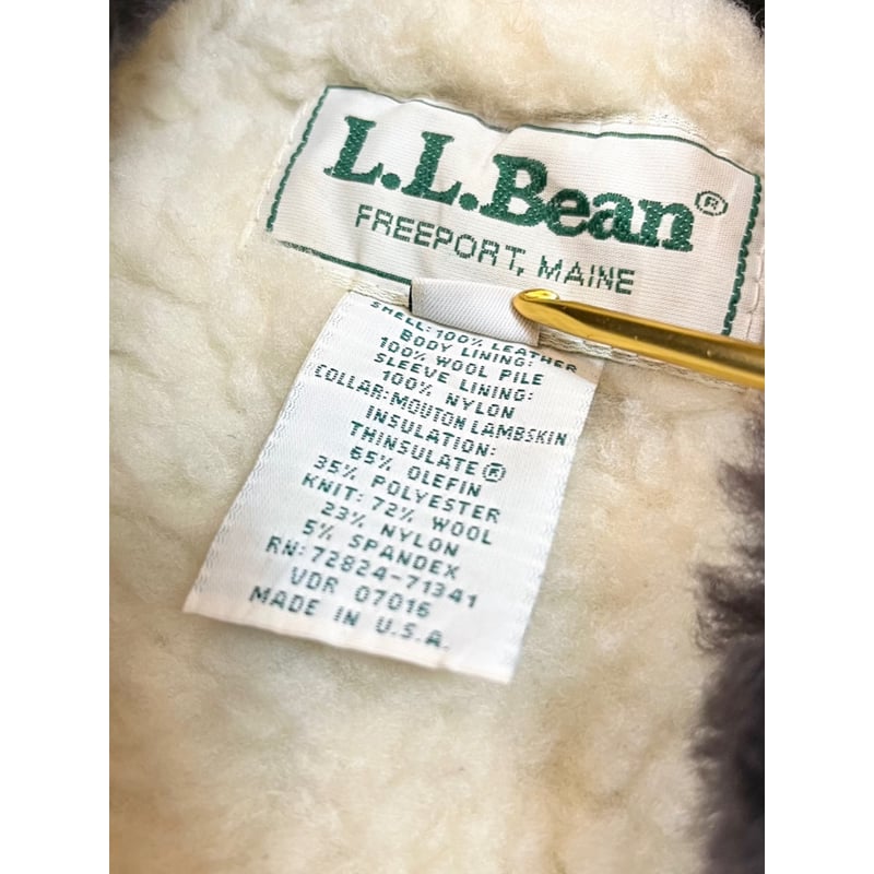 80s L.L.Bean G-1 TYPE LEATHER JACKET MADE IN US