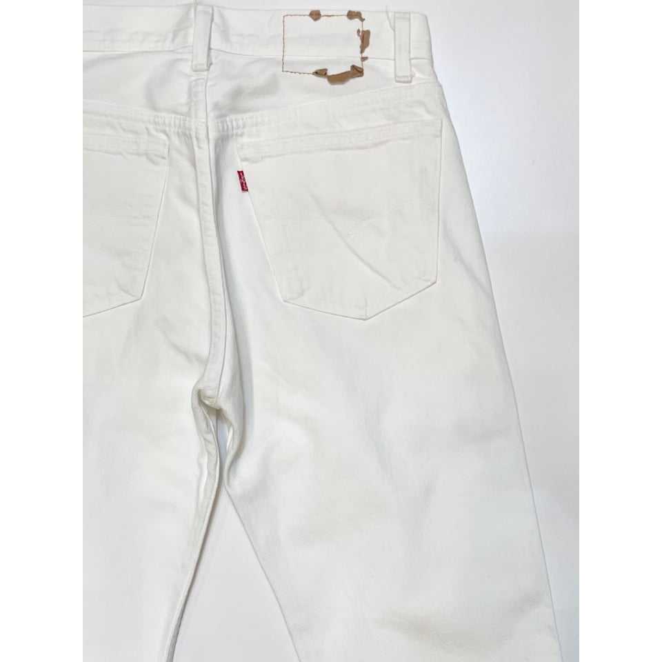 90s USA製　Levi’s 501 ホワイト　襤褸　デニムパンツ 90s Levi's 501 WHITE DENIM PANTS MADE IN USA 🇺🇸