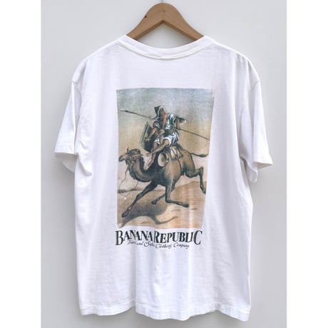 90s BANANA REPUBLIC ART Tee MADE IN USA 🇺🇸 Size M程