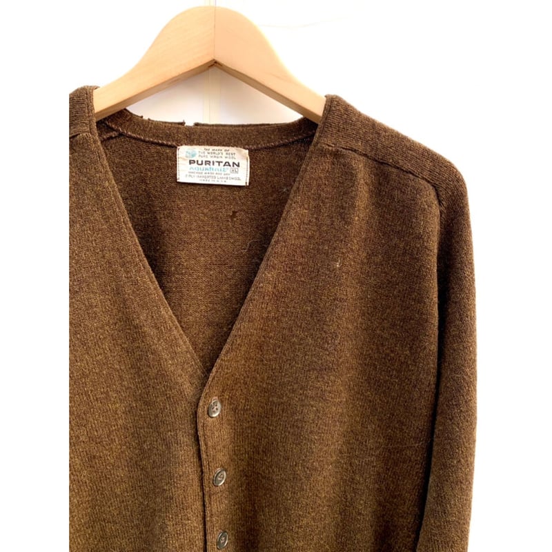 Puritan Gary Playerカーディガンブラウン　50's Puritan Gary Playerカーディガンブラウン 50's Puritan Gary Player
