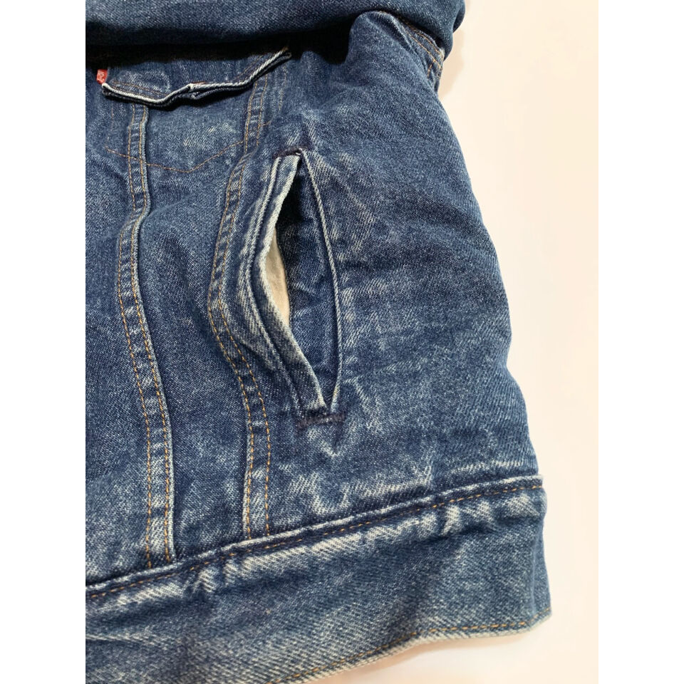 80s Levi's 70608 DENIM BOA JACKET MADE IN USA 🇺