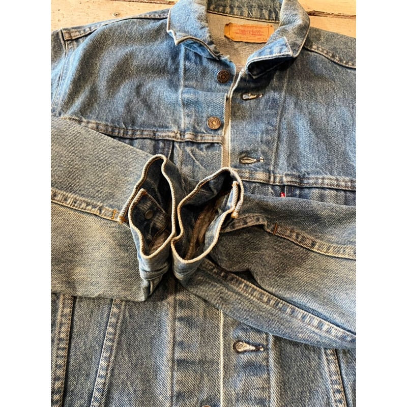 週末値下げ)Levi's 80s デニムジャケット70506-size44 Levi's 80s USA製 Levi'sリーバイス 70506 ダメージ デニム