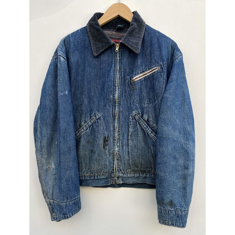 50s UNKNOWN DENIM WORK JACKET Size L程 | KORDS